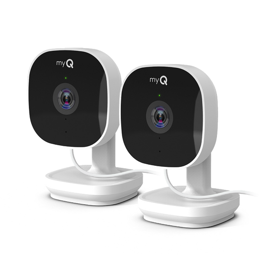 Chamberlain myQ Smart Indoor Camera 2-Pack – 1080p HD, Night Vision, Motion, Wi-Fi, Two-Way Audio